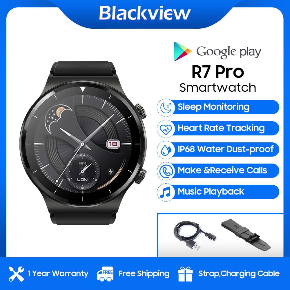 Blackview R7 PRO Smartwatch, Seamless Zinc Alloy body 1.28 LCD, IP68 Water thumbnail