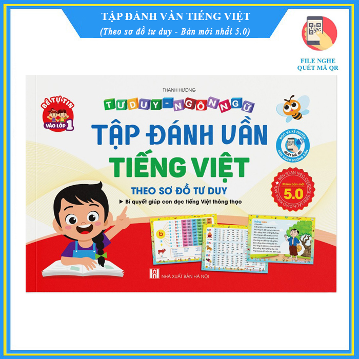 Bộ sách tập đánh vần tiếng việt cho bé - tập đánh vần phiên bản mới nhất 5.0 - tập đánh vần cho bé từ 4-6 tuổi