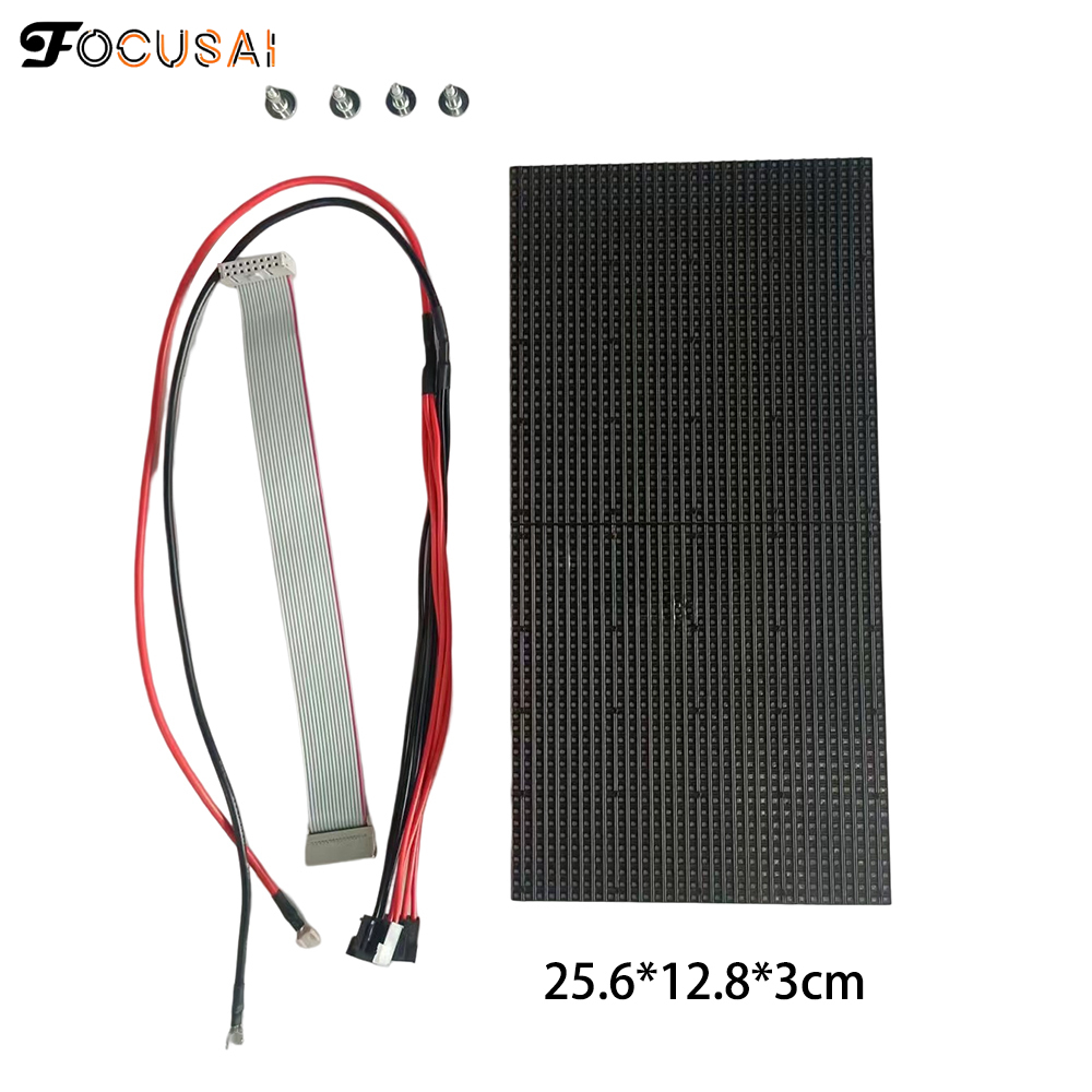 RGB LED matrix light panel, household tools, FocusAi P3/P4LED display matrix module advertising screen for advertising, banner display, demonstration, video display, educational purposes, etc.
