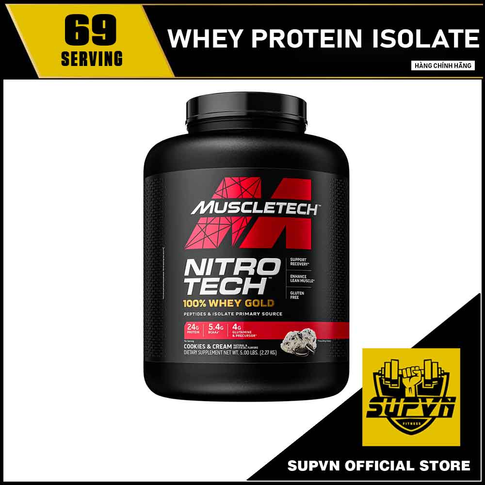 Nitro Tech 100% Whey Gold 5.5 Lbs - Sữa tăng cơ Muscletech nitrotech whey gold