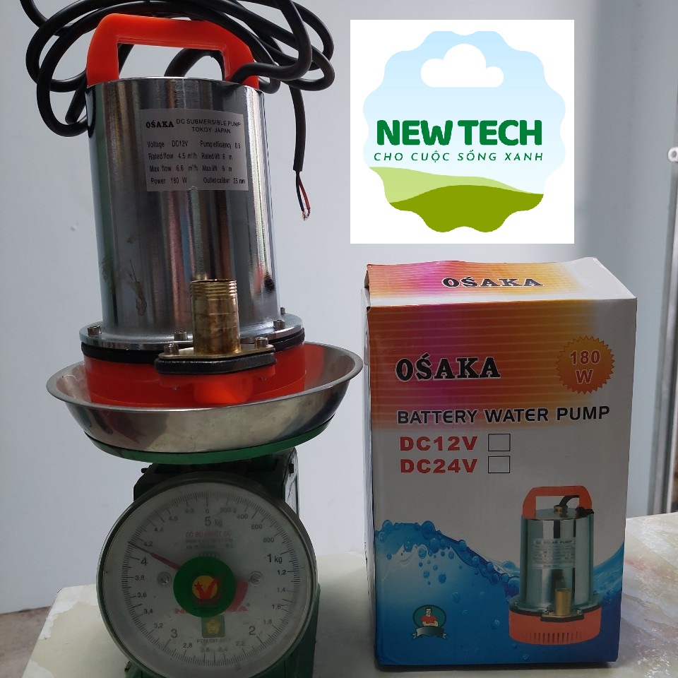 Máy bơm nước thả chìm 12V 180w 5m3/giờ