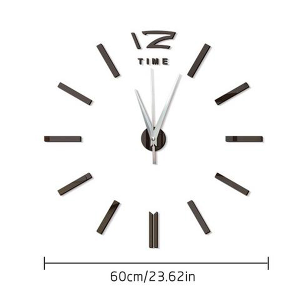 Mini Sticker Clock 【New Trend】Modern Design Mini DIY Large Wall-Clock Sticker Mute Digital ...
