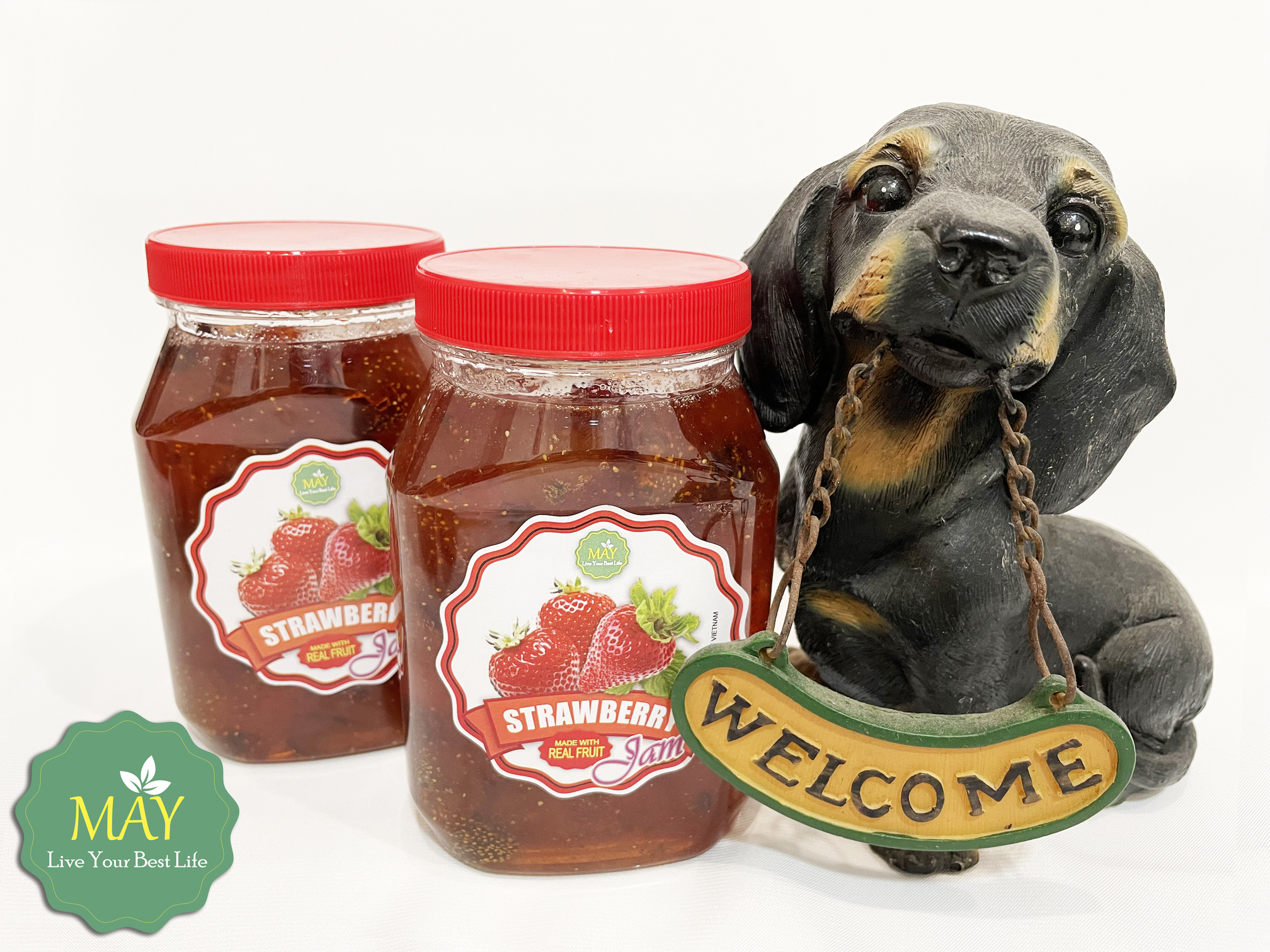 (Freeship MAX) Mứt dâu tây Đặc Sản Đà Lạt, món ngon khó cưỡng STRAWBERRY JAM