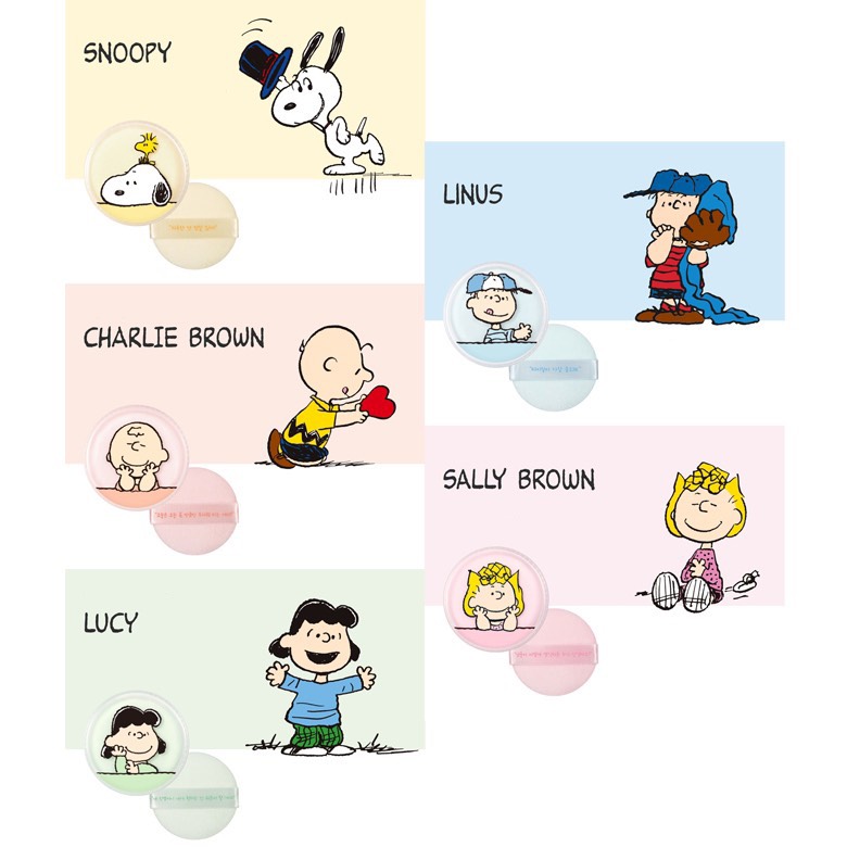 Phấn phủ kiềm dầu Innisfree No Sebum x Peanuts