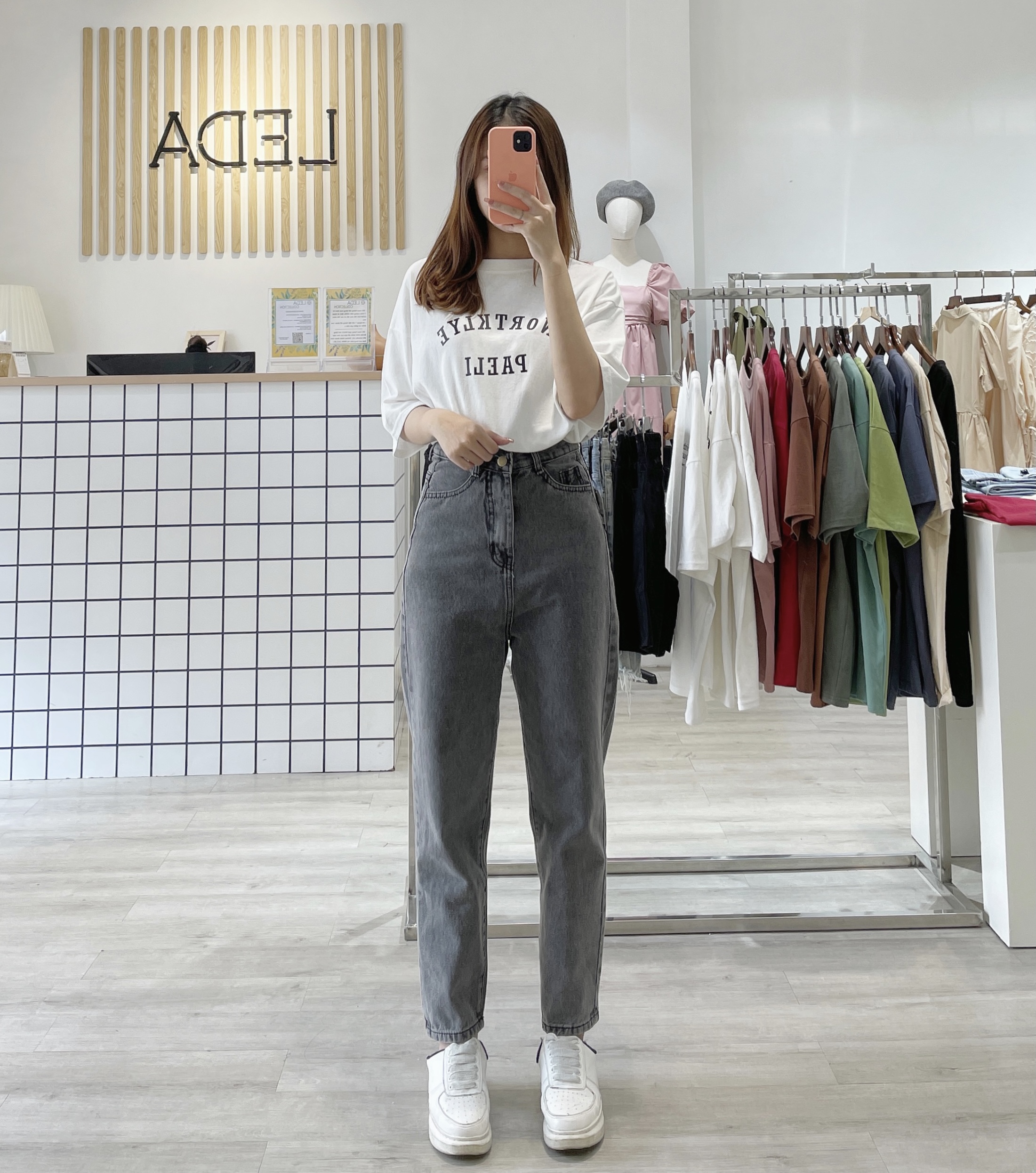 Quần Jean Baggy Xanh - Leda