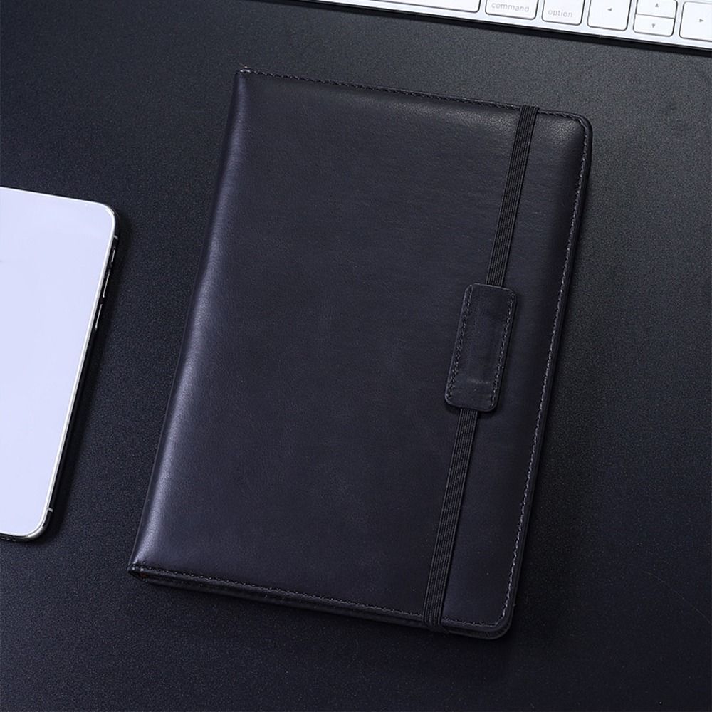 MMLUCK 4 Color Simple High Quality Work Planning Waterproof PU Leather Journal Diary Book A5 Notebook School Office Supplies Business Notepad