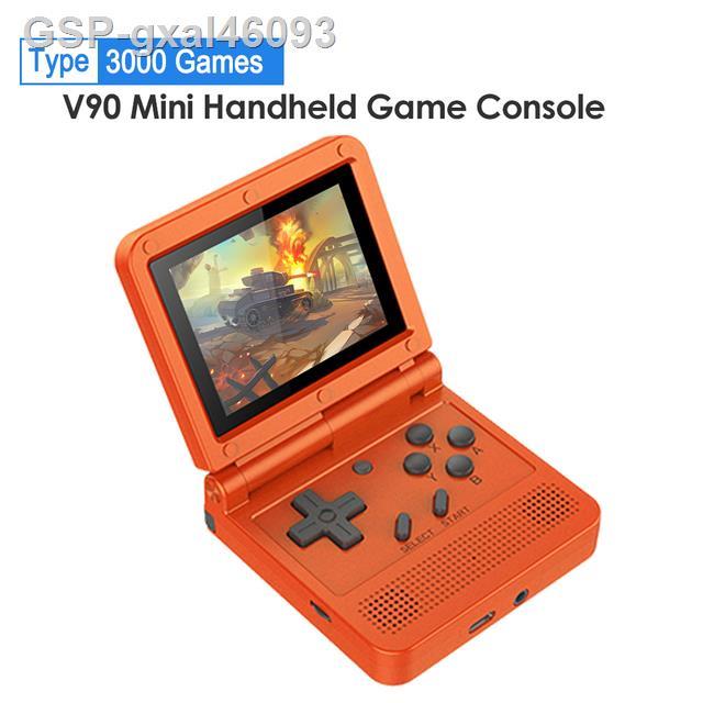 Gxal46093 powkiddy v90 handheld game player 3.0 inch console 500/3000 games video gameboy