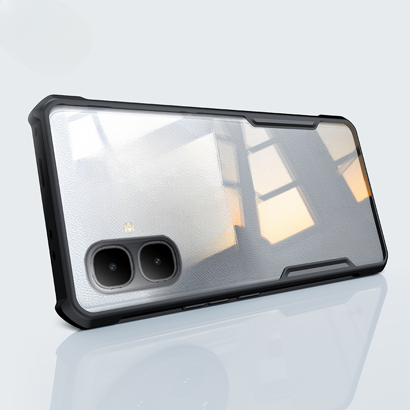 Phone case infinix Smart 10Plus Transparent Clear Air Protector Soft Frame Hard Shockproof Armor Back Cover infinix Smart 10+ Case. 