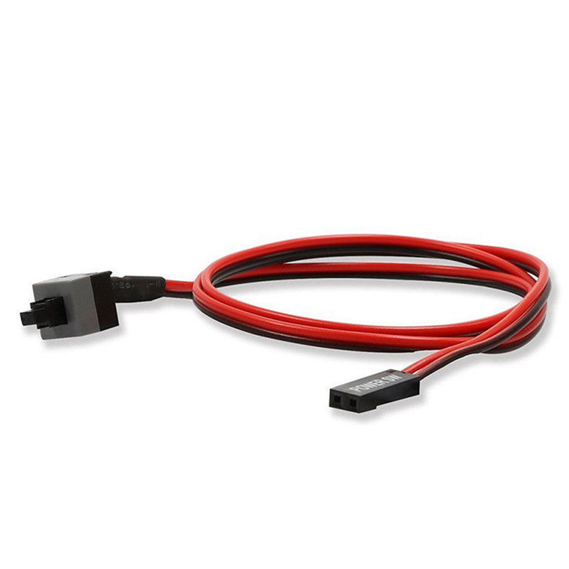 [PENGYAO] Ginni 5PCS 50cm 2 Pin SW PC Power Cable On Off Push Button ATX Computer Switch Wire