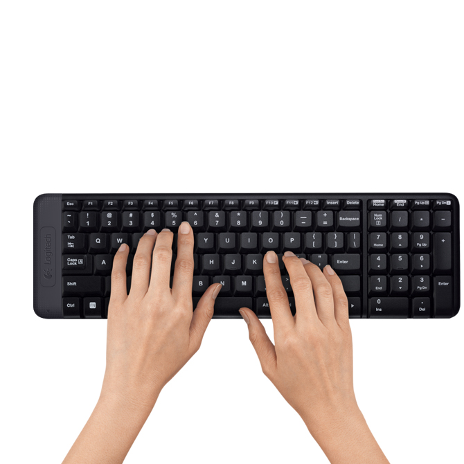 Bộ bàn phím chuột không dây Logitech MK220 Wireless USB
