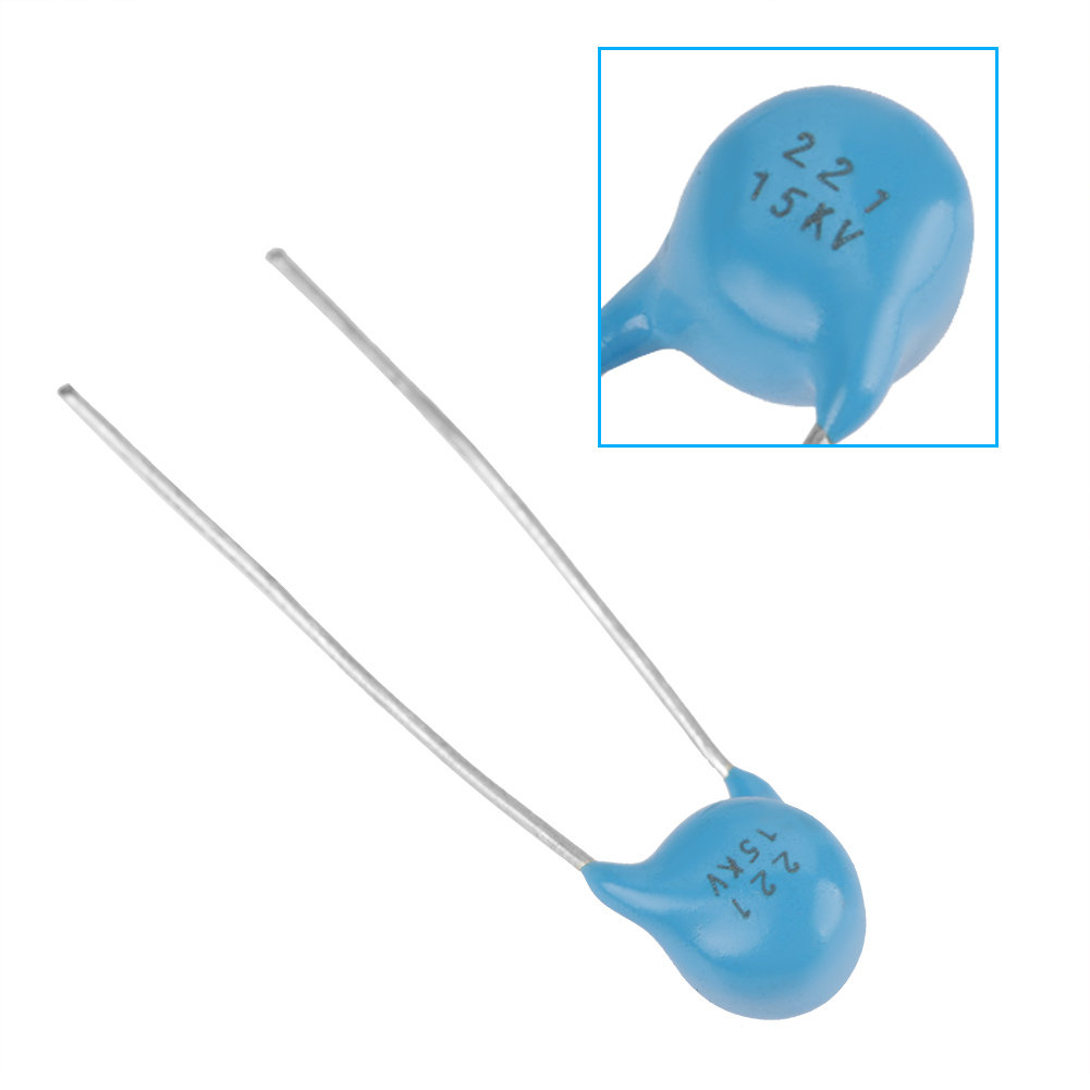 20Pcs 221k 220pF 15KV 15000V High Voltage Monolithic Ceramic Kit Set(Blue)