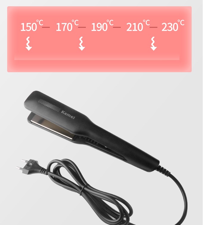 Máy Duỗi Tóc Làm Thẳng Tóc Có 4 Mức Nhiệt Kemei KM 2518