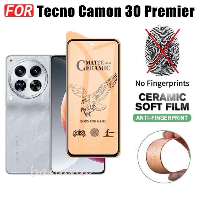 3 IN 1 Tecno Camon 30 Premier Ceramic Tempered Glass for Tecno Camon 30 Pro Pova 6 5 4 Pro Pova Neo 3 2 Camera Lens Glass Screen Protector and Back Film. 