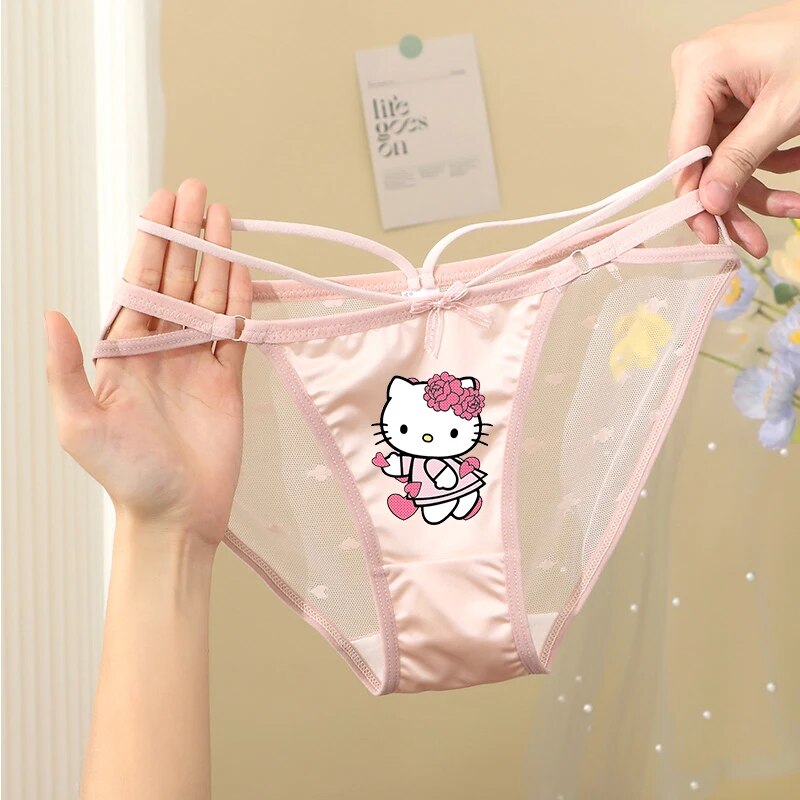 Hot PP] 1Pc Sexy Hello Kitty Summer Panties Kawaii Cartoon Anime