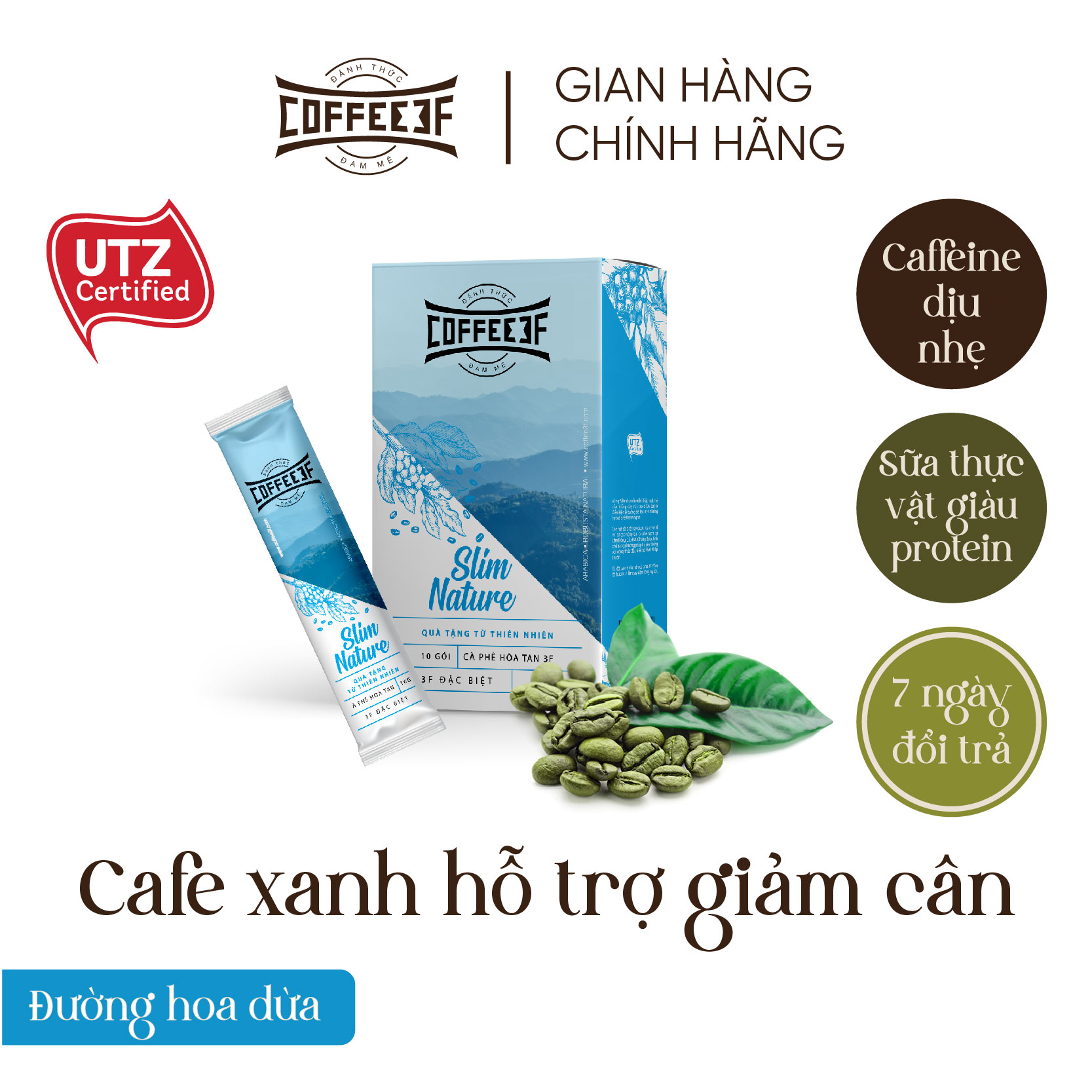 Combo 5 vị cà phê và cacao hoà tan (5 hộp x 10 gói/hộp) - Coffee 3F