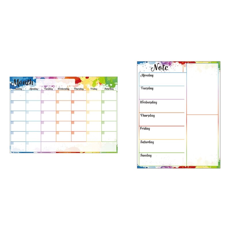 Soft tablet for refrigerator monthly/weekly board calendar schedule board for school office supplies