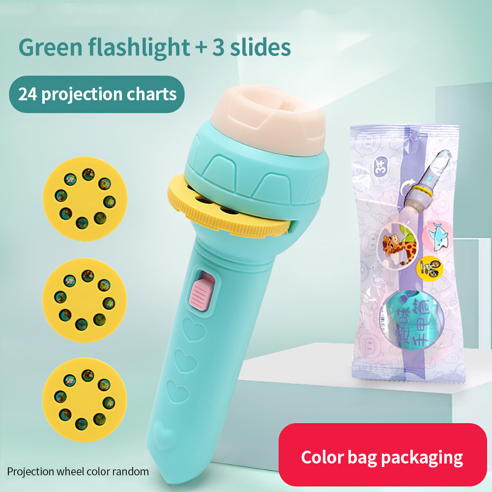 Flashlight Projector Educational Toys ABS Early Education Toy Baby Present Colorful Kids Toys Baby Sleeping Story Book#Projector * 1