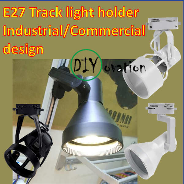 E27 Track Light Casing, Cone Shape For High Power Led/ Smart E27 Bulb