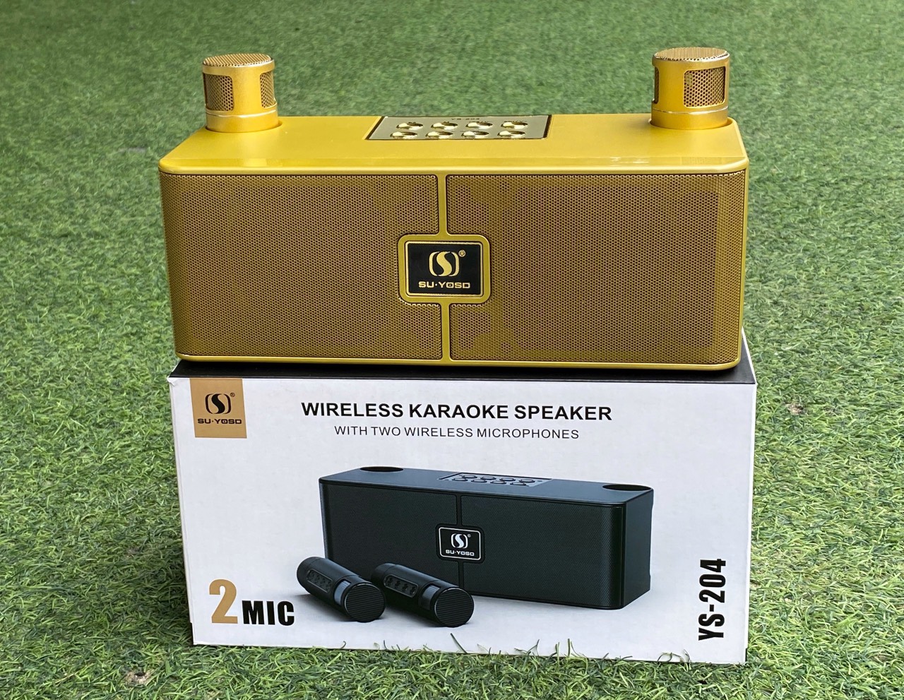 Loa bluetooth karaoke SuYosd YS204 2 mic