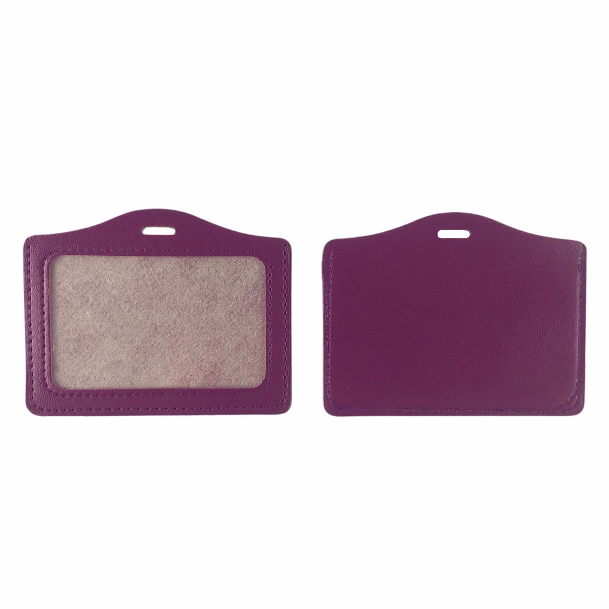 Bảng tên da 8.5x5.5cm 1 mặt ngang