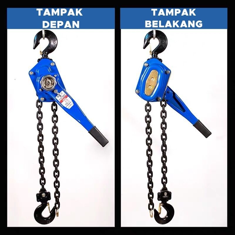 Tubrax Lever Block Lifting Hoist Kapasitas Ton X Meter Alat Kotrek