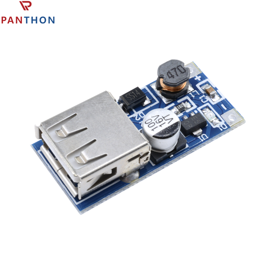 Panthon 0.9-5v boost blue board dc 0.9-5v to 5v booster usb mobile boost power pcb module