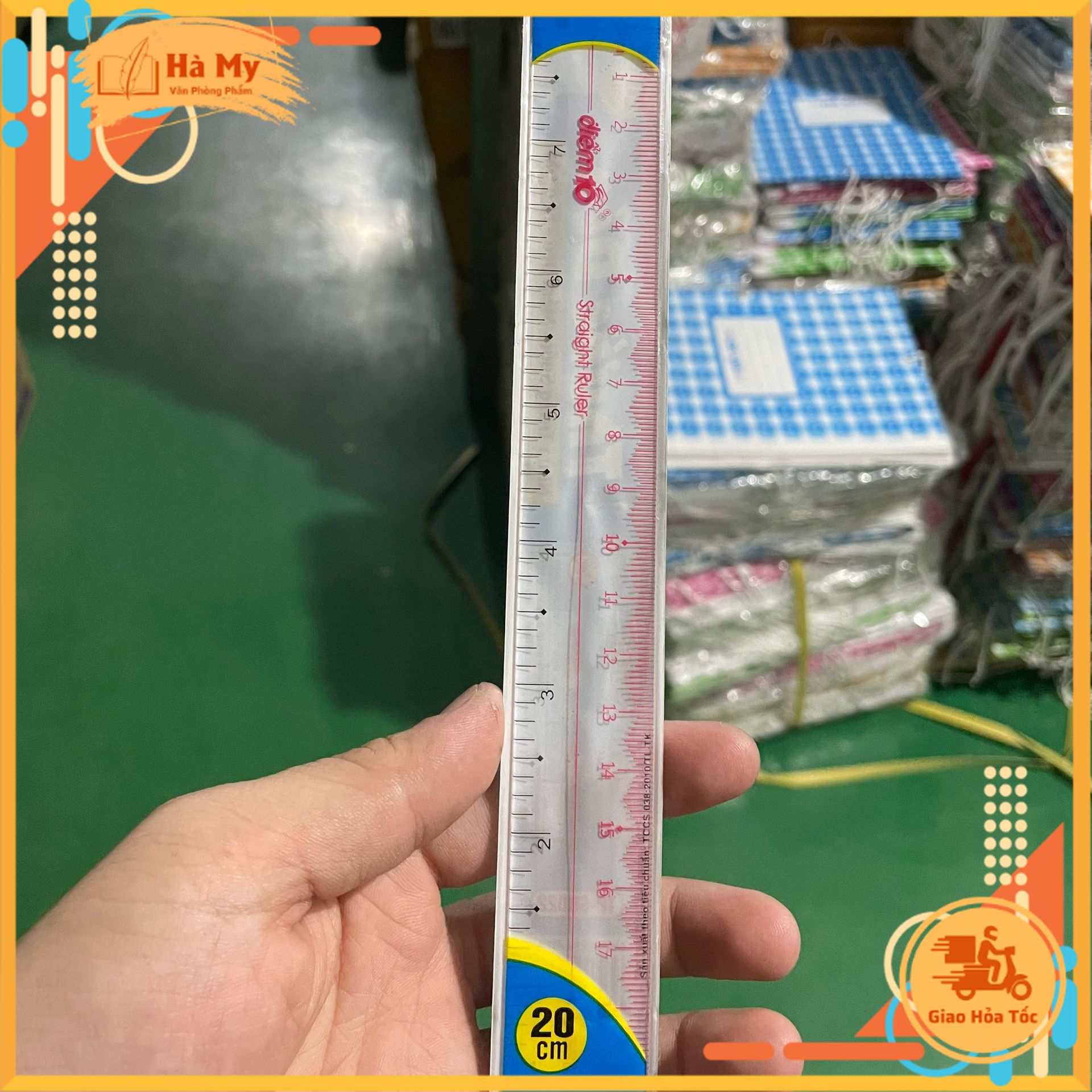 Combo 5 Cây Thước dẻo PVC Điểm 10 Thiên Long