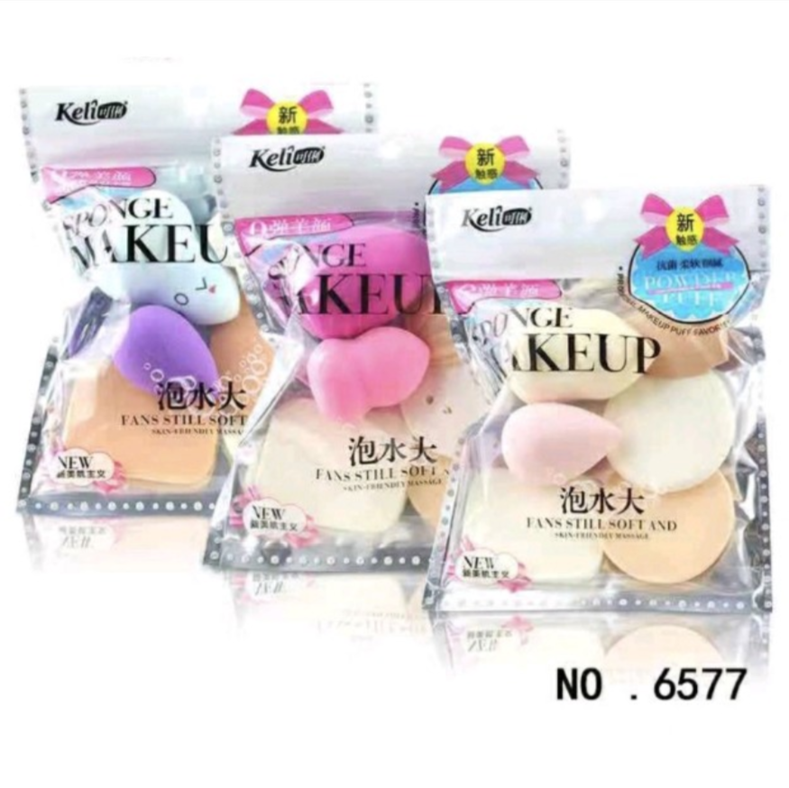 Keli Makeup Sponges Pack of 6 Pieces