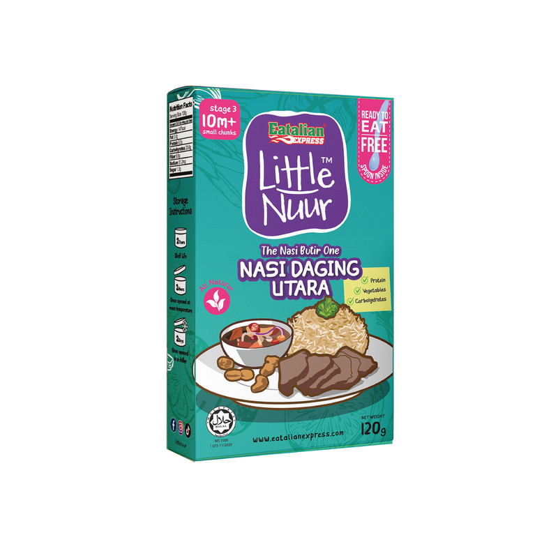 Little Nuur Nasi Daging Utara 120g (10m+)