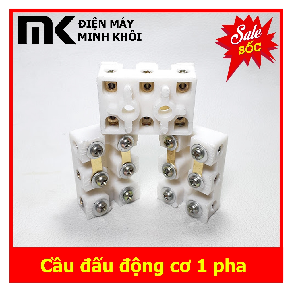 Cầu đấu động cơ điện, motor 1 pha