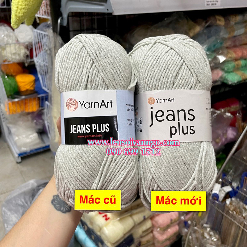 Len YarnArt JEANS PLUS Thổ Nhĩ Kì (cuộn 100gr)