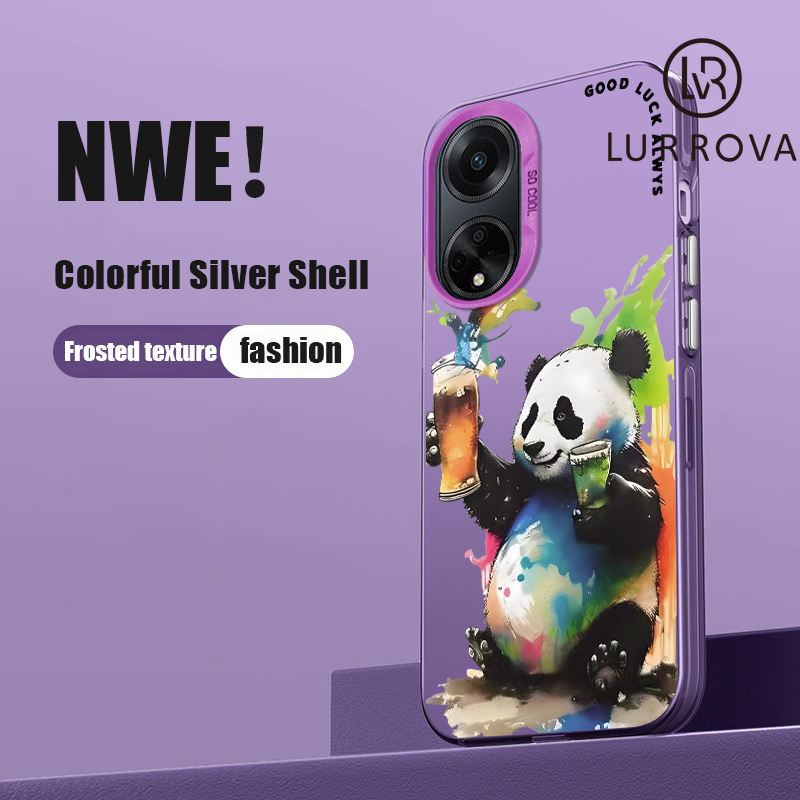 Case OPPO A98 5G Graffiti Monkey Graffiti Doraemon Graffiti Panda Graffiti Astronaut Graffiti Black Cat Colorful cartoon mobile phone case