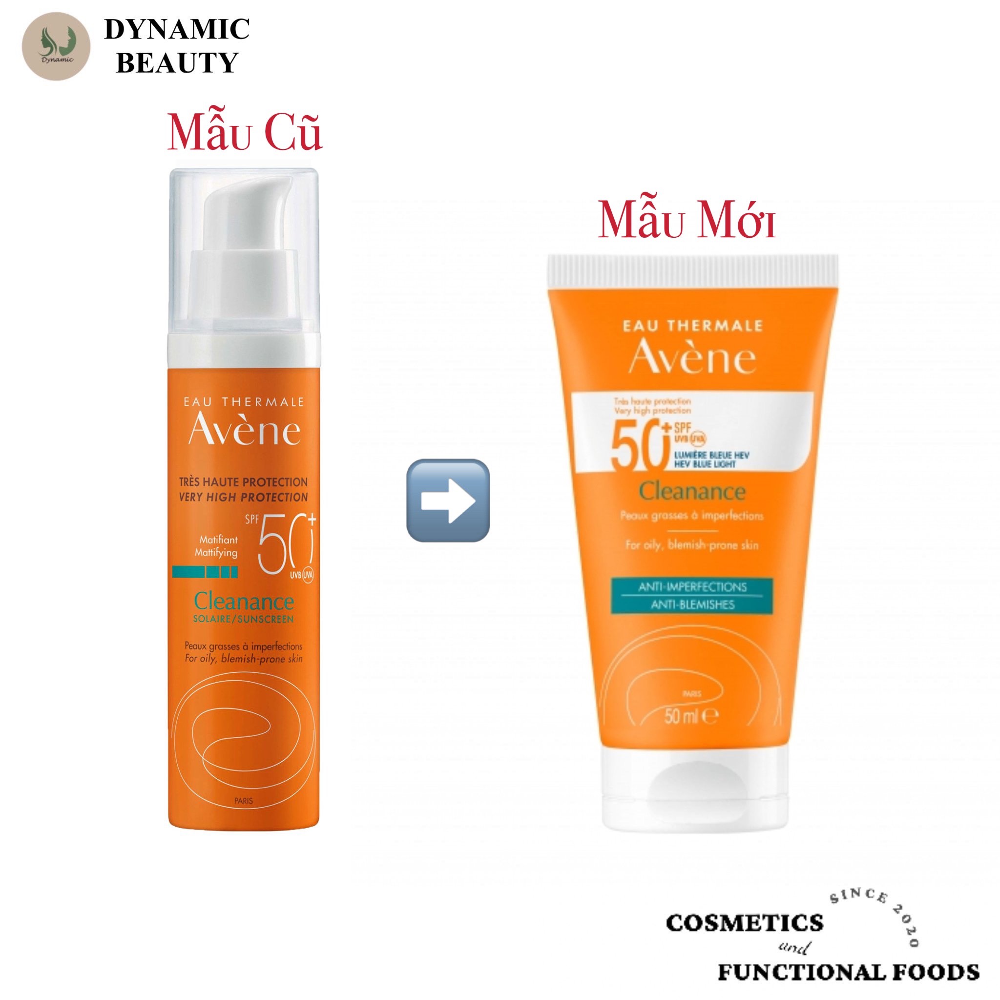 Kem chống nắng Avene Dry Touch Fluide SPF50+ 50ml