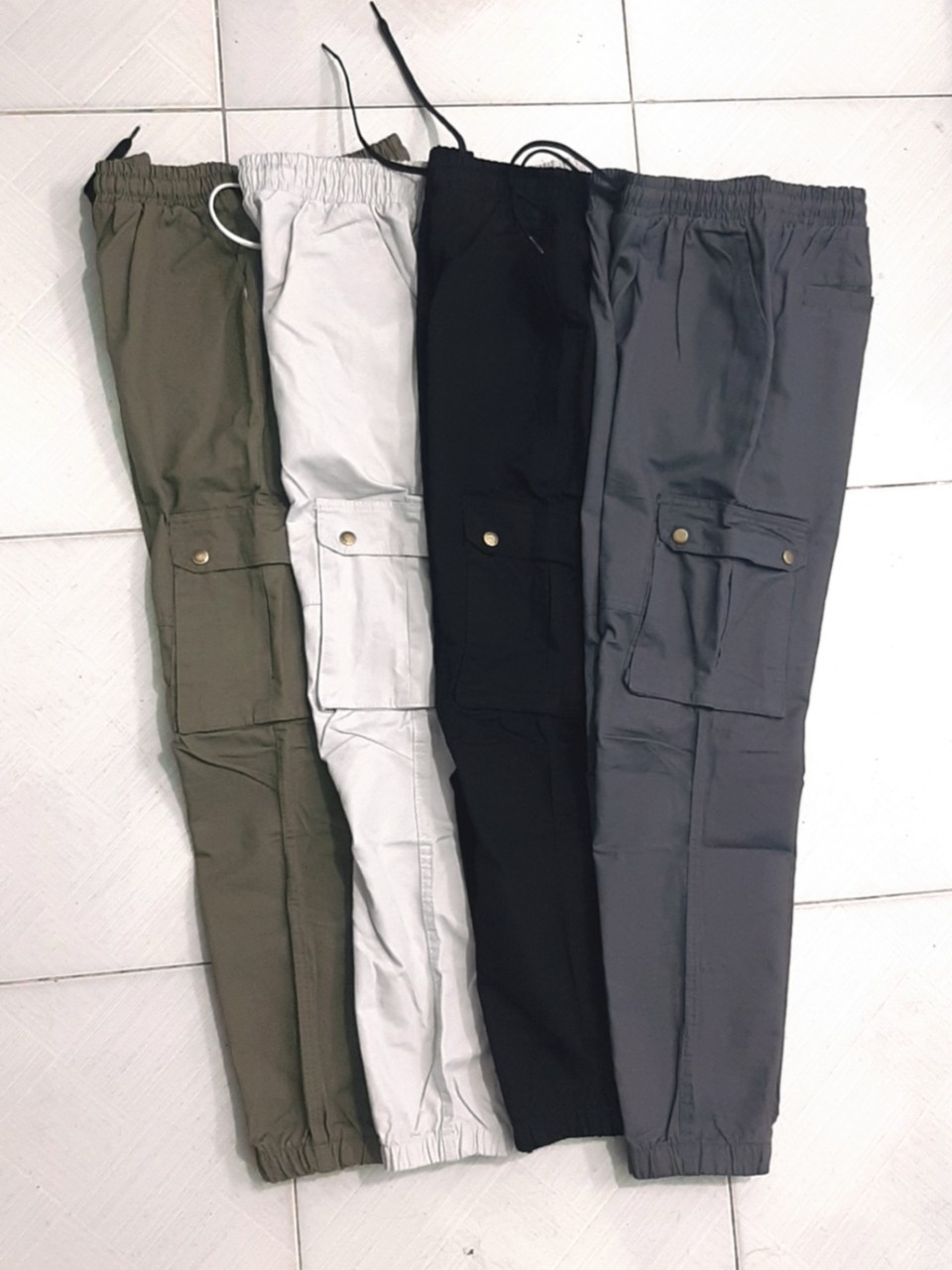 QUẦN JOGGER RẰN RI LƯNG THUN - QUẦN KAKI NAM