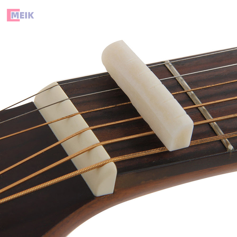 MEIK Chốt cầu đàn guitar xương đàn guitar dây đai ốc yên ngựa chốt cầu Đàn ghi ta mộc ngà ghim cầu LP gia súc Tremolo