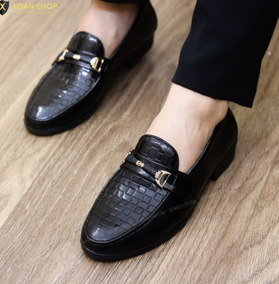 Giày lười nam da bóng hàn quốc