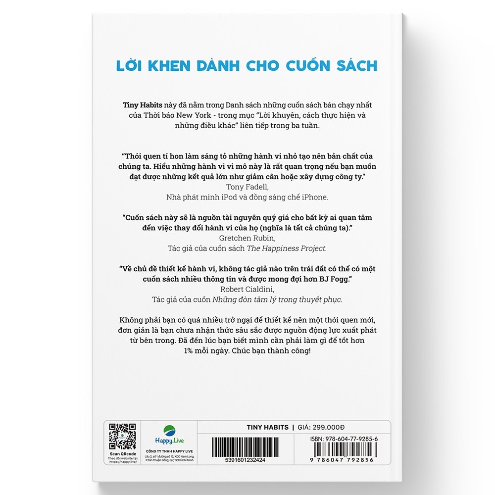 Tiny Habits: Thói quen tí hon - tiềm năng khổng lồ