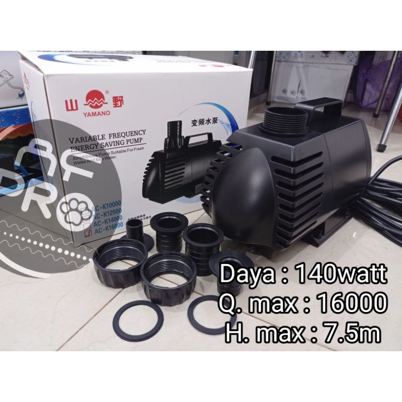 POMPA KOLAM SUBMERSIBLE PUMP ENERGY SAVING YAMANO ACK 16000