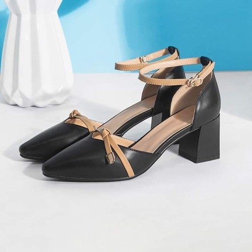 Giày cao gót 5cm da cao cấp