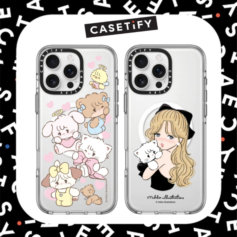 CASETiFY mikkoデザインiPhone 16Pro ケース Japan Mikko Illustrations Crystal Clear iPhone 16 Pro Case