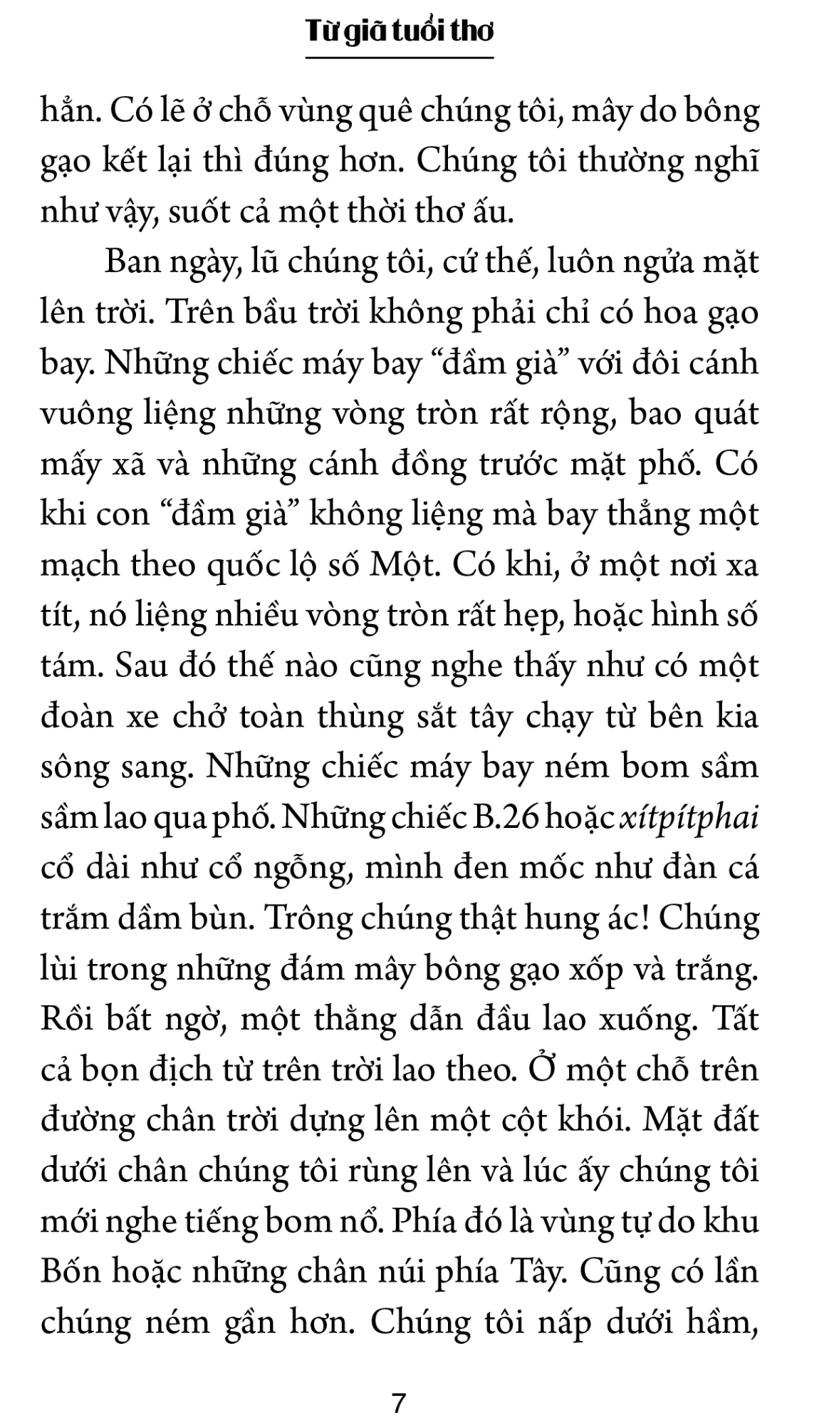 Từ giã tuổi thơ