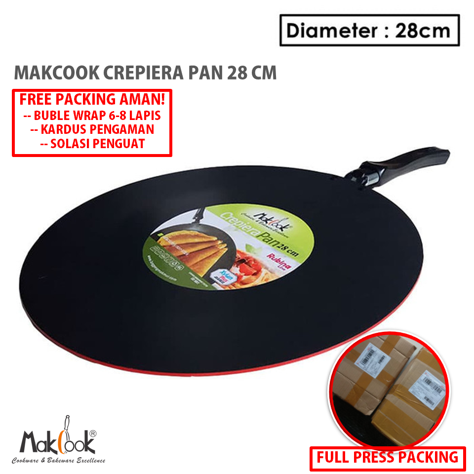 28 CM MAK COOK PANCI CREPES MAKCOOK CREPIERA CREPES PAN Lazada Indonesia