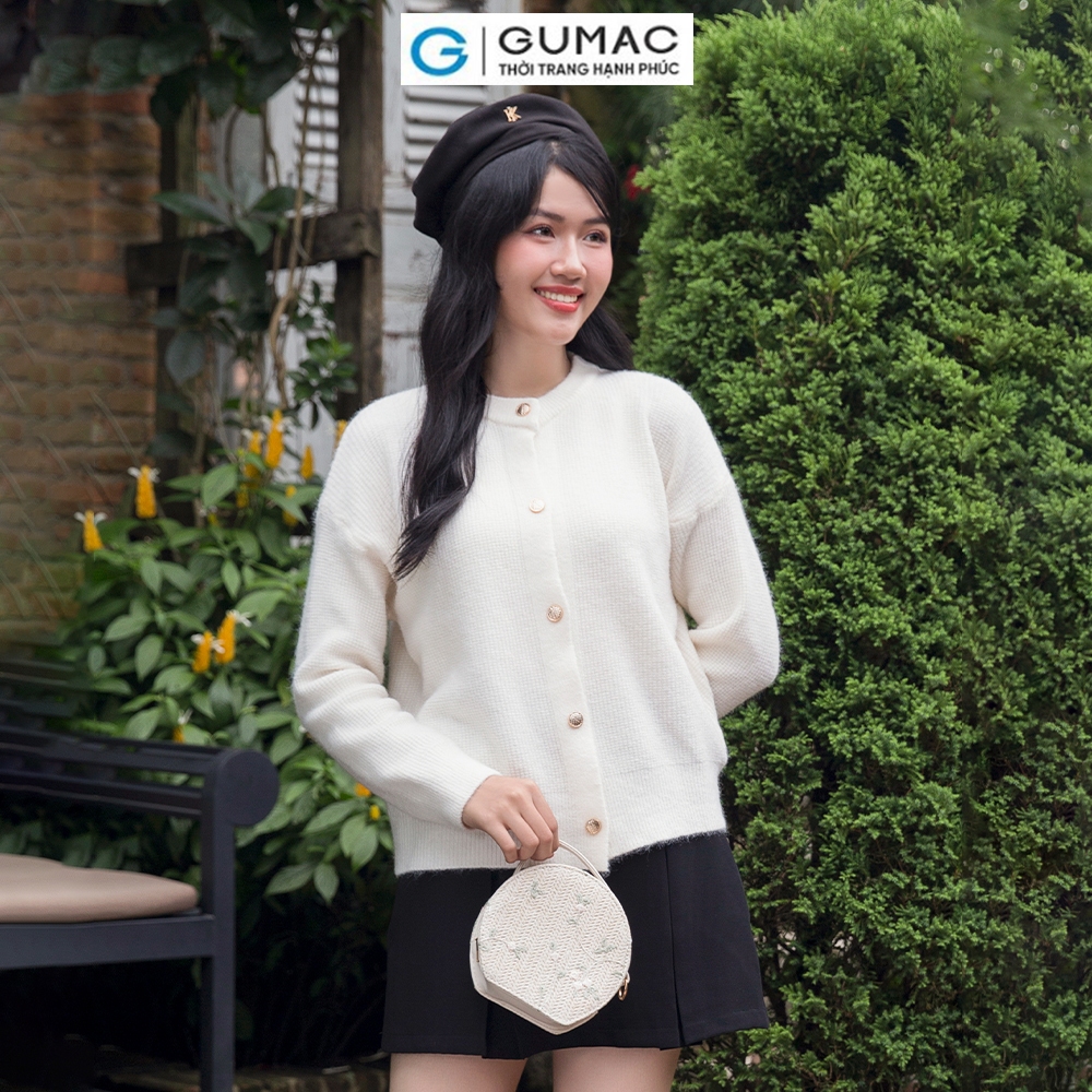 [10.10 - 12.10 |Voucher 8-15%] Áo khoác len cổ tròn AD11048 thời trang GUMAC