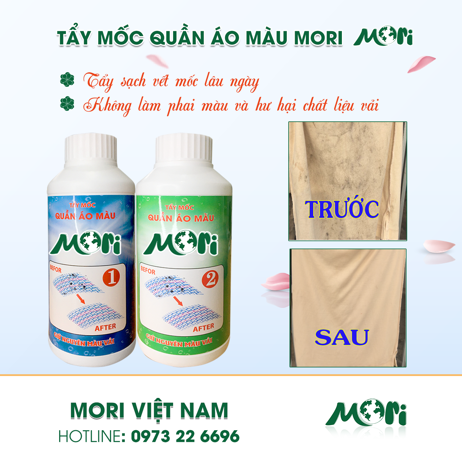 Tẩy mốc quần áo