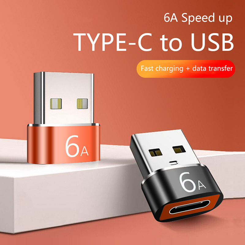 TOOL IMPROVER 6A OTG USB Type C Female To USB A Male Adapter Converter Charging PD Data Cable Adapter Audio Converter USBC OTG Cable Connector Adaptor