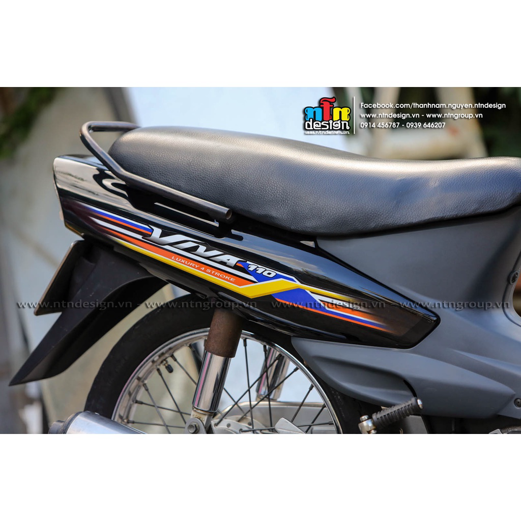 Tem rời Viva 110 họa tiết đơn giản bắt mắt
