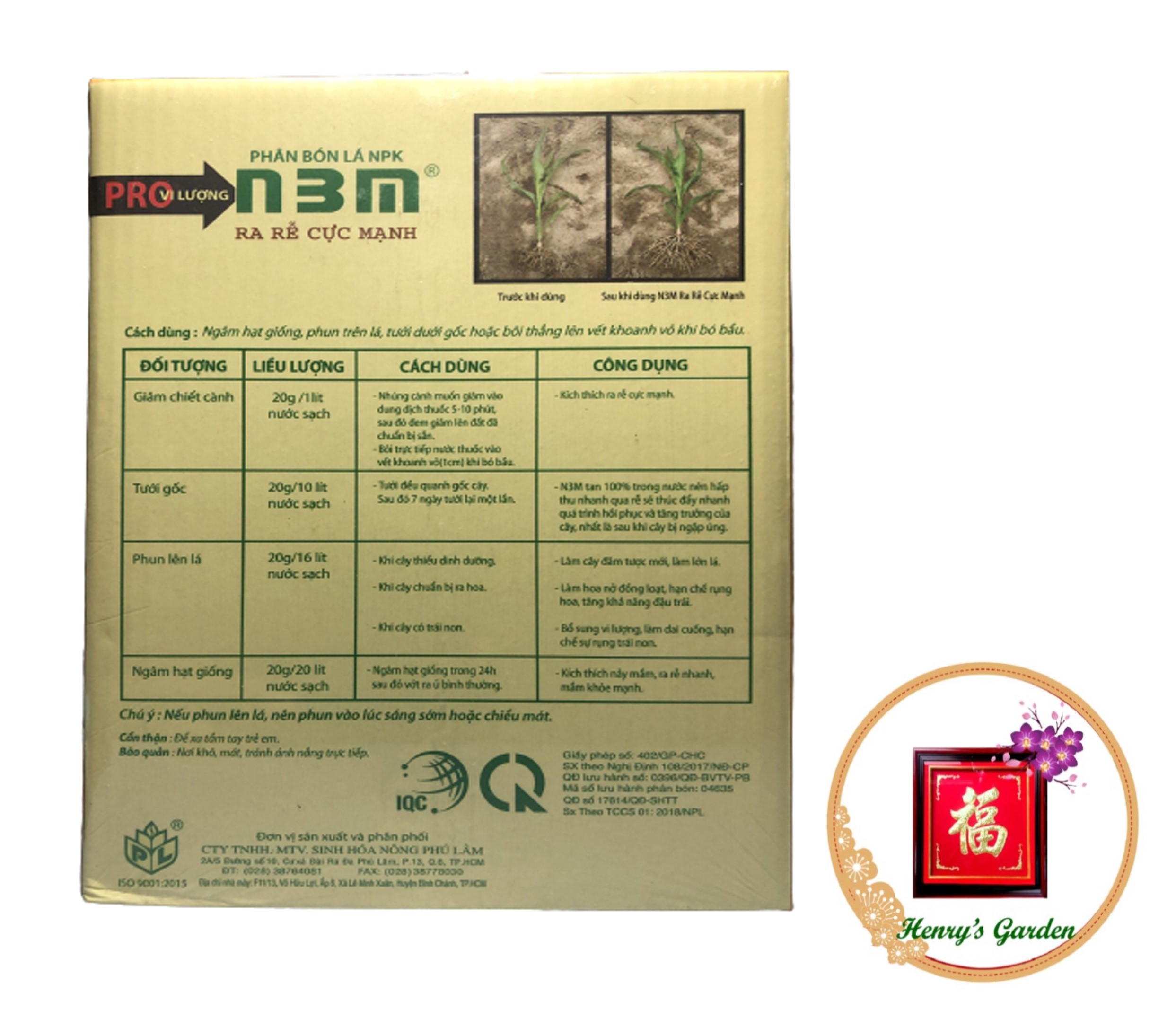 Phân Bón Lá Ra Rễ N3M - #329A# 1kg