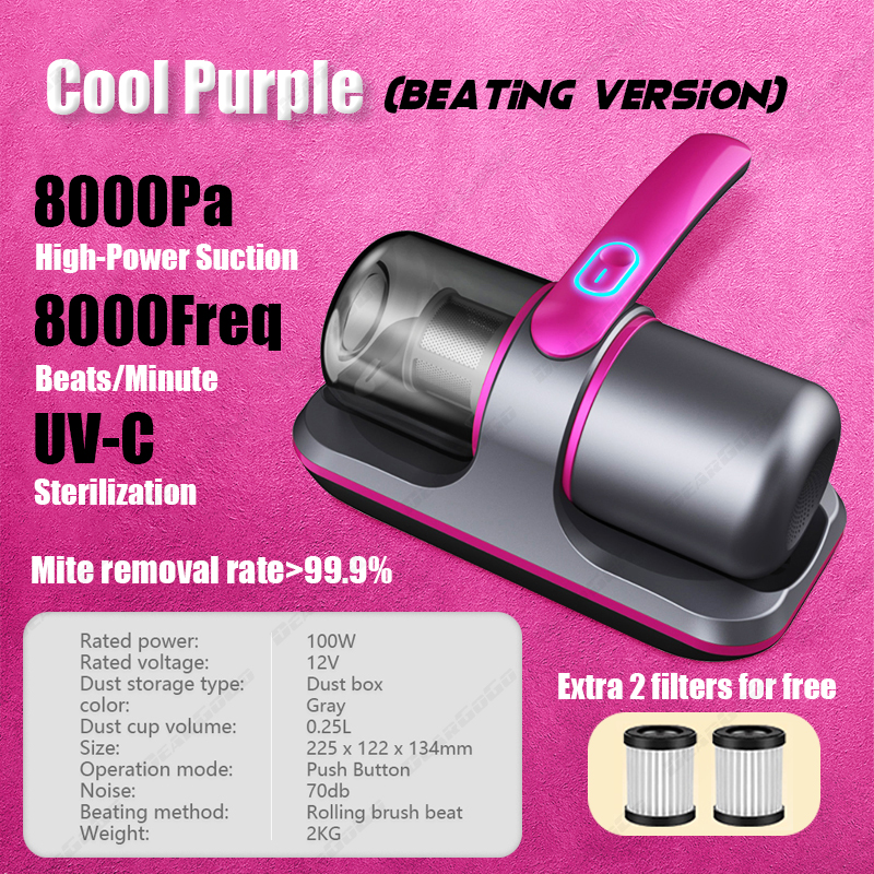 🇸🇬[READY STOCK] Portable Cordless Mite Remover Vacuum Bed Vacuum