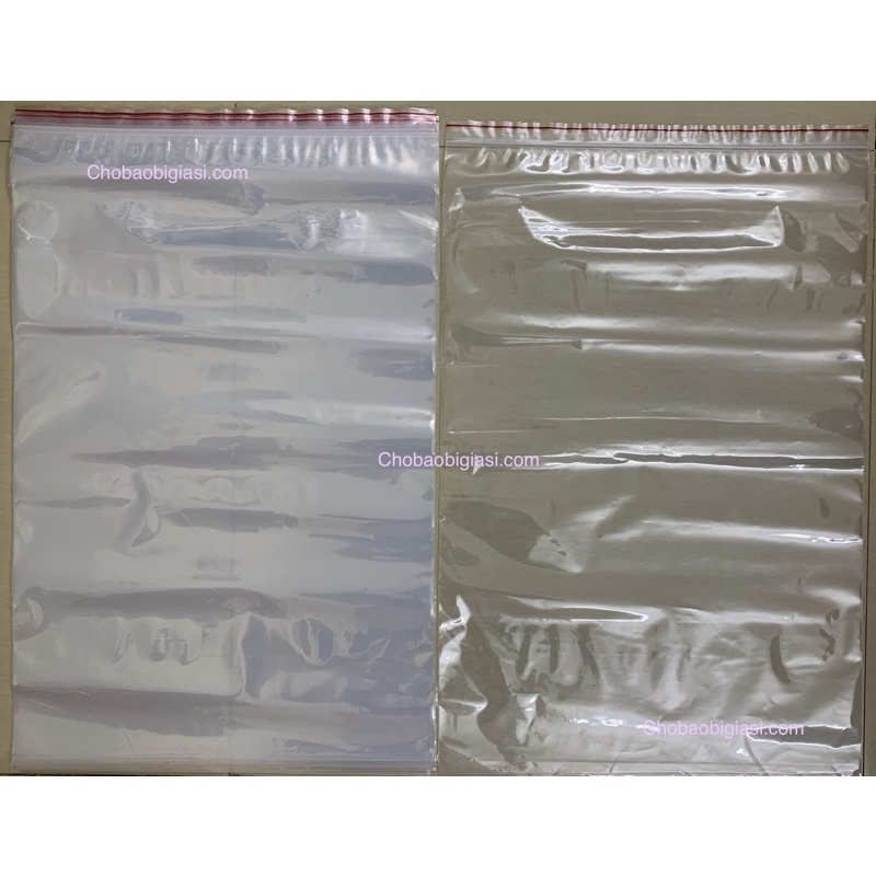{1 kg/ size} Túi zipper chỉ đỏ loại tốt, dày dặn, chắc chắn (có đủ size)