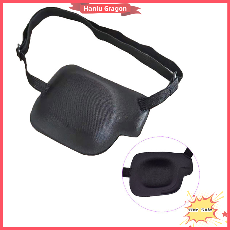 Hanlu Pirate Eye Patch Unisex Black Single Eye Patch Eyepatch One Eye Concave EyePatch